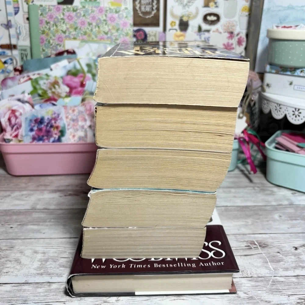 Lot Of 6 Kathleen E. Woodiwiss Historical Romance Novels Vintage Books Stepback